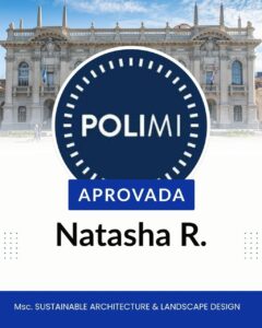 Da China aos Estados Unidos. De Londres a Milão. Do Cinema à Sustentabilidade. Muitas vezes, o sonho do mestrado internacional esbarra na dúvida: "Será que o meu curso é muito específico?" ou "Como vou competir com candidatos do mundo todo?". As aprovações recentes da NM respondem a essa pergunta com resultados reais: Natasha R. no Politecnico di Milano (MSc Sustainable Architecture) - Itália Por trás de cada "Approved", existe uma estratégia invisível. A assessoria da NM não é apenas sobre burocracia ou envio de documentos. Nós atuamos onde o jogo é decidido: ✅ Mentoria de Essays: Transformamos sua história em uma narrativa que os comitês de elite querem ler. ✅ Curadoria de Portfólios: Orientação técnica para áreas criativas (como Arquitetura e Artes). ✅ Cartas de Recomendação: Alinhamento estratégico com seus recomendadores. ✅ Preparação para Entrevistas: Simulações reais para você falar com confiança e propriedade. Não importa o que você quer estudar ou onde quer chegar. Se existe uma vaga no mundo para o seu talento, nós ajudamos você a conquistá-la.