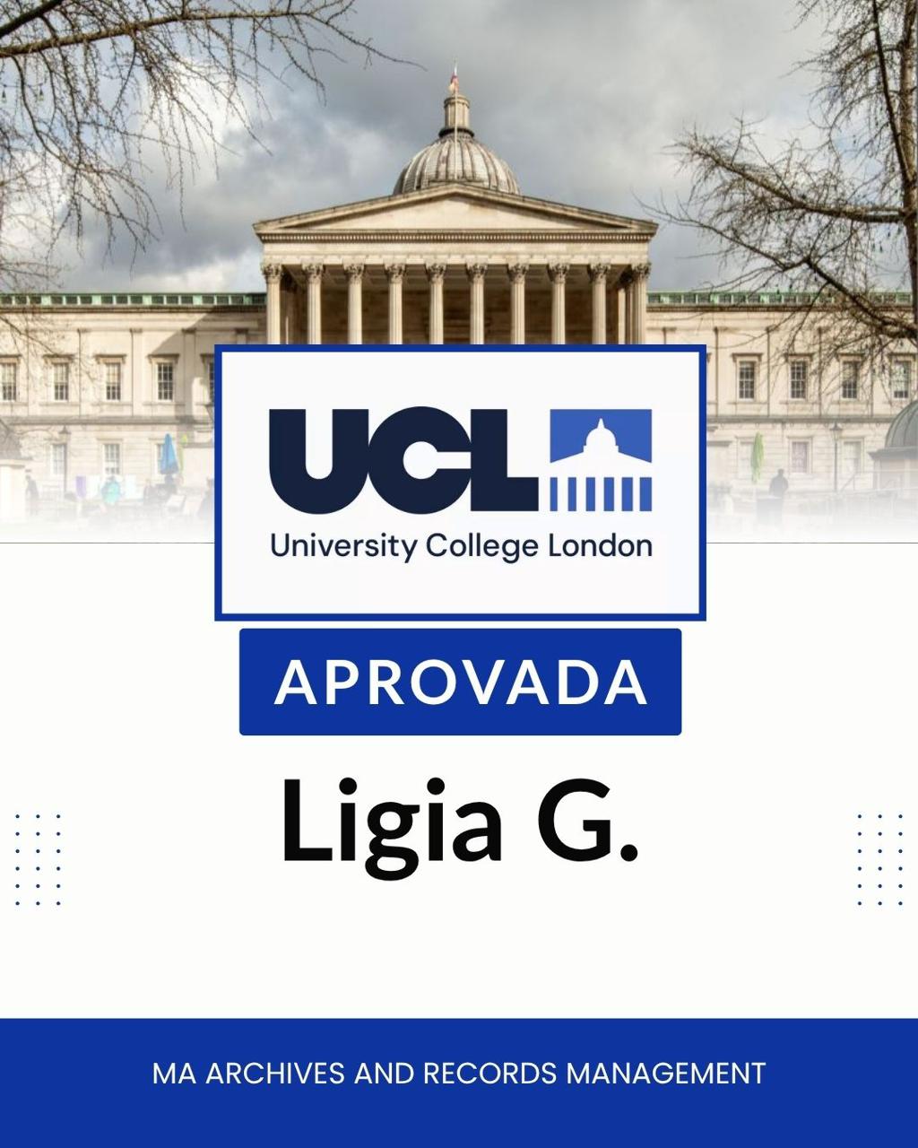 Da China aos Estados Unidos. De Londres a Milão. Do Cinema à Sustentabilidade. Muitas vezes, o sonho do mestrado internacional esbarra na dúvida: "Será que o meu curso é muito específico?" ou "Como vou competir com candidatos do mundo todo?". As aprovações recentes da NM respondem a essa pergunta com resultados reais: Ligia G. na UCL (MA Archives and Records Management) - UK Por trás de cada "Approved", existe uma estratégia invisível. A assessoria da NM não é apenas sobre burocracia ou envio de documentos. Nós atuamos onde o jogo é decidido: ✅ Mentoria de Essays: Transformamos sua história em uma narrativa que os comitês de elite querem ler. ✅ Curadoria de Portfólios: Orientação técnica para áreas criativas (como Arquitetura e Artes). ✅ Cartas de Recomendação: Alinhamento estratégico com seus recomendadores. ✅ Preparação para Entrevistas: Simulações reais para você falar com confiança e propriedade. Não importa o que você quer estudar ou onde quer chegar. Se existe uma vaga no mundo para o seu talento, nós ajudamos você a conquistá-la.